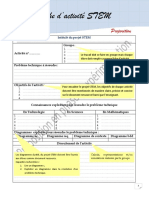 Fiche D'activités STEM