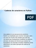 Cadenas de Caracteres en Python