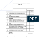 Form Checklis Protokol Kesehatan Posyandu