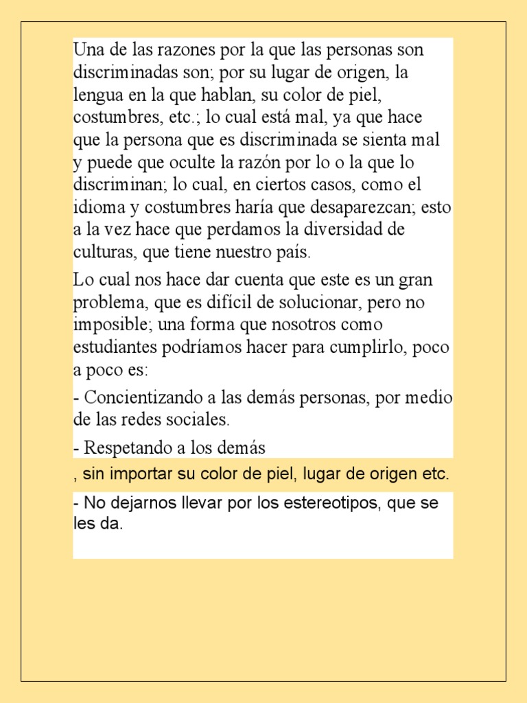 Infografia de La Discriminacion | PDF | Política | Ciencias sociales