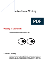 Intro To Academic Writing