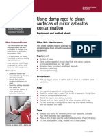 HSE Free Cleaning Minor Asbestos Contaminated Surfaces