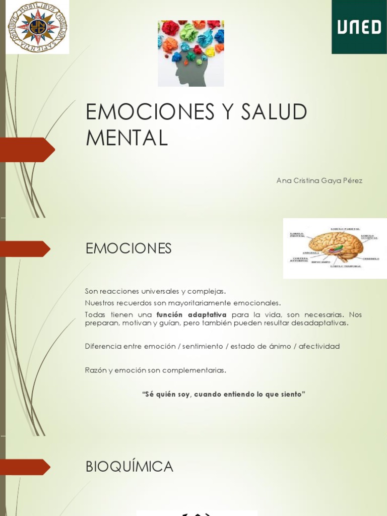 Emociones y Salud Mental | PDF | Las emociones | Pensamiento