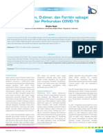 Prokalsitonin, D-Dimer, Dan Ferritin Sebagai Prediktor Perburukan COVID-19