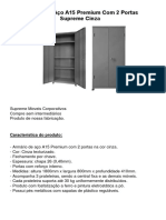 Armário De Aço A15 Premium Com 2 Portas Supreme