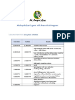 Farm Visit - Schedule Details