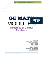 Measures of Central Tendency Module