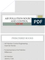 Lecture 5 & 6 (Ce-441) Air Pollution