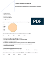 Lista de Exercícios - Matemática - Mikael