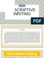 WK3-DESCRIPTIVE WRITING