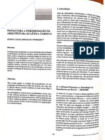 PINHEIRO, Maria Lucia Bressan. Notas para A Periodização Da Arquitetura Eclética Carioca