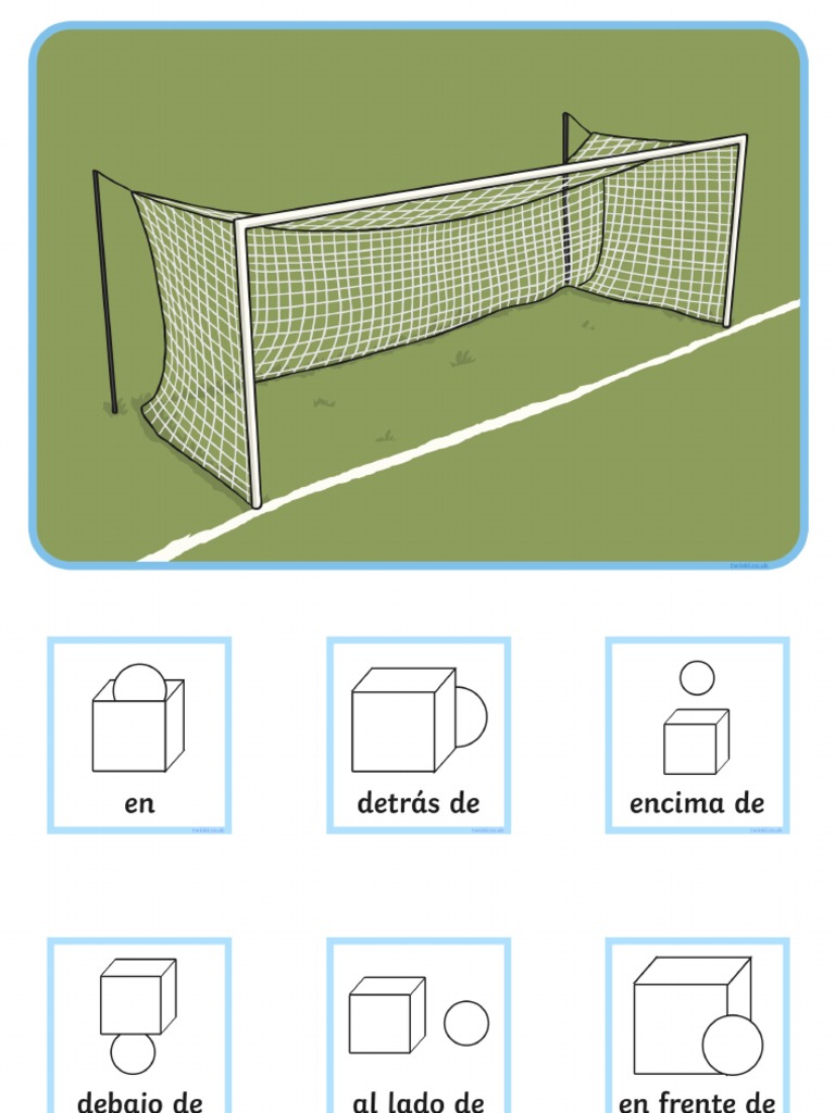 Preposition Football in Spanish PDF