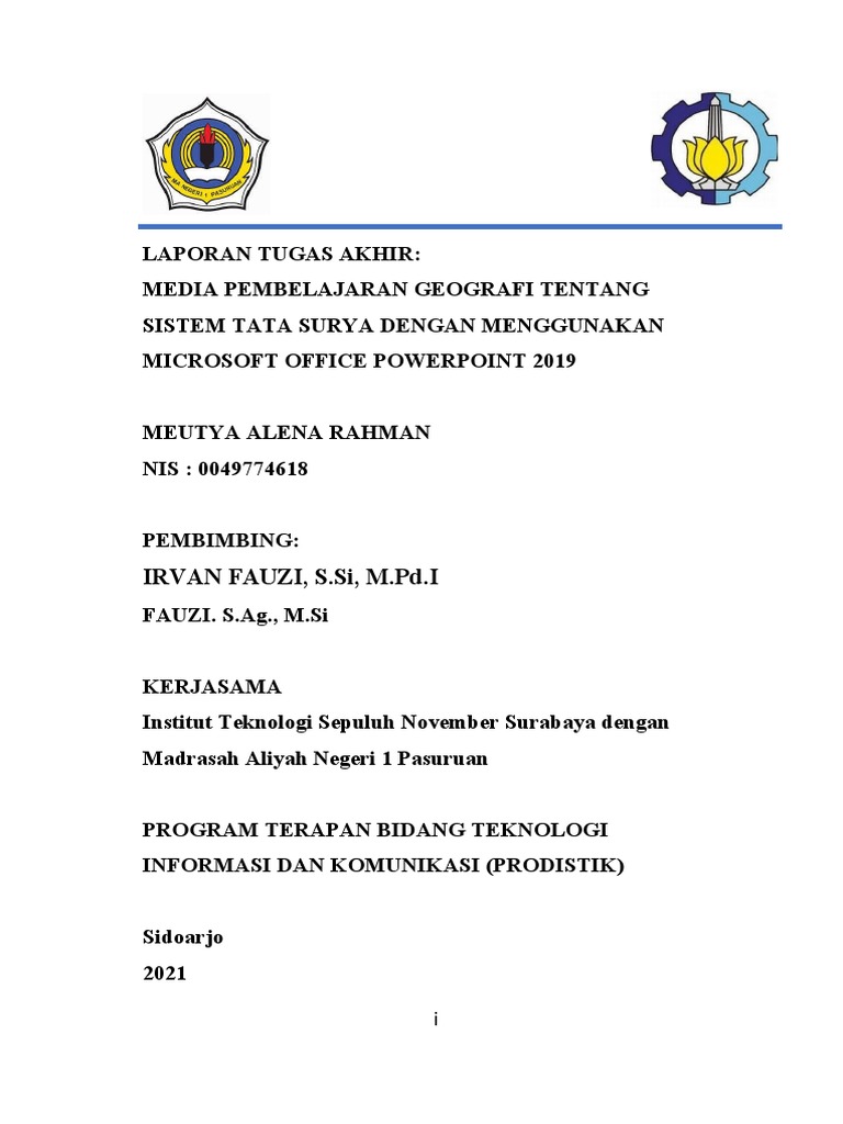 Pembuatan media pembelajaran geografi tentang sistem tata surya