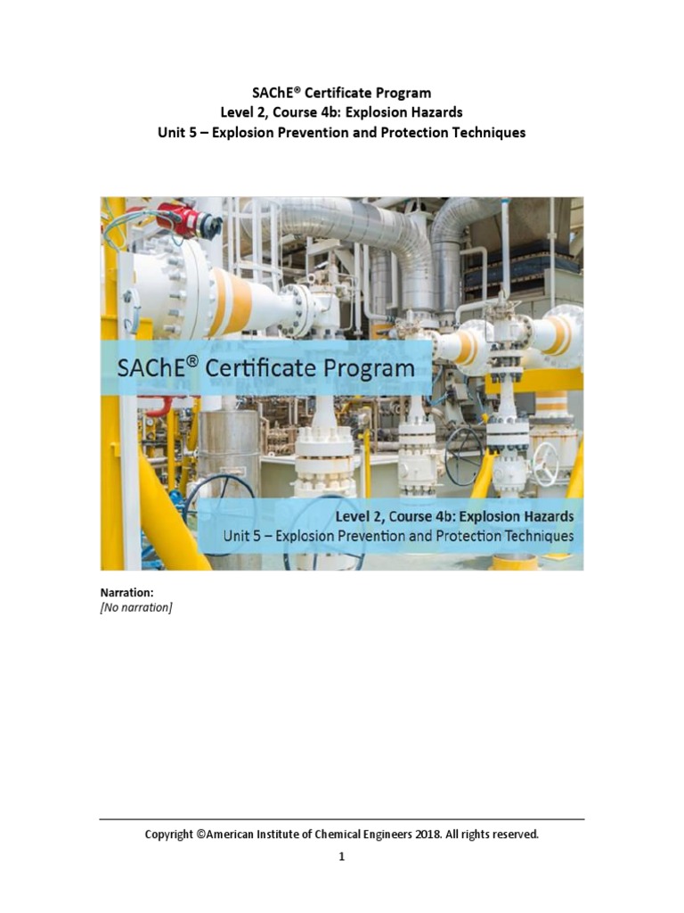 Level 2 - Course 4b - Unit 5 - Slides | PDF | Combustion | Explosion