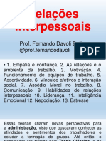 Aula PM Relações Interpessoais Prof Fernando Davoli Alem