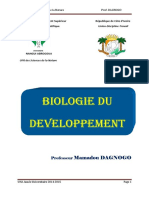 BIOLOGIE DU DEVELOPPEMENT BID Licence 1 SN Prof DAGNOGO pdf-1