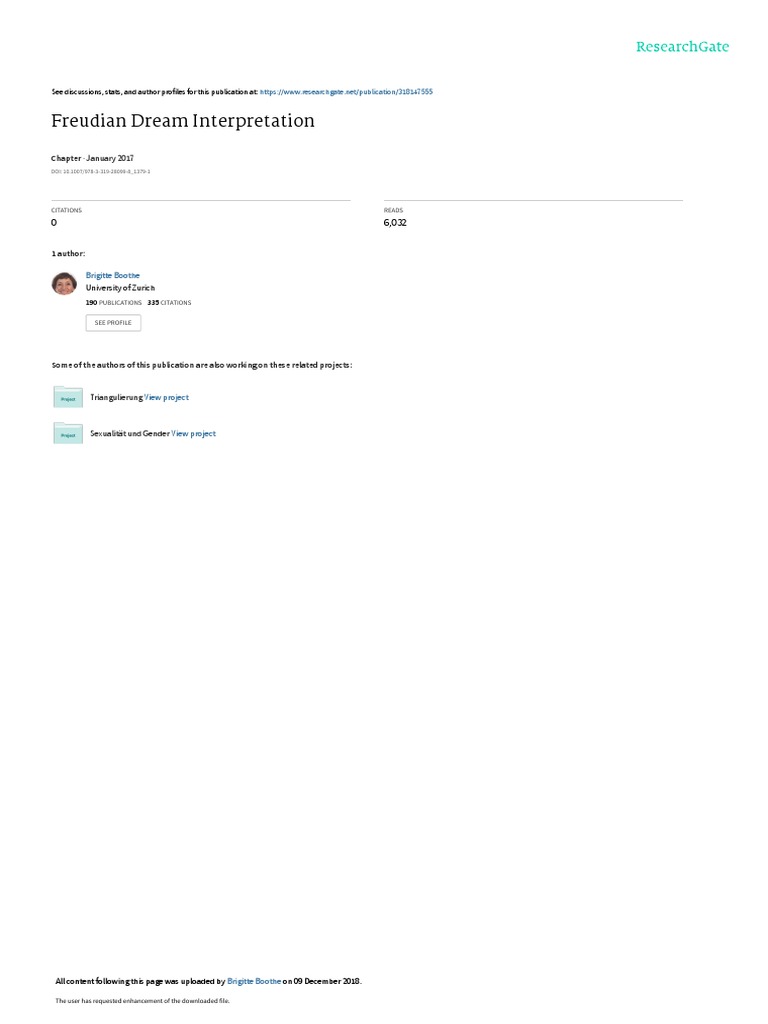 Freudian Dream Interpretation Kopie Pdf Dream Sigmund Freud