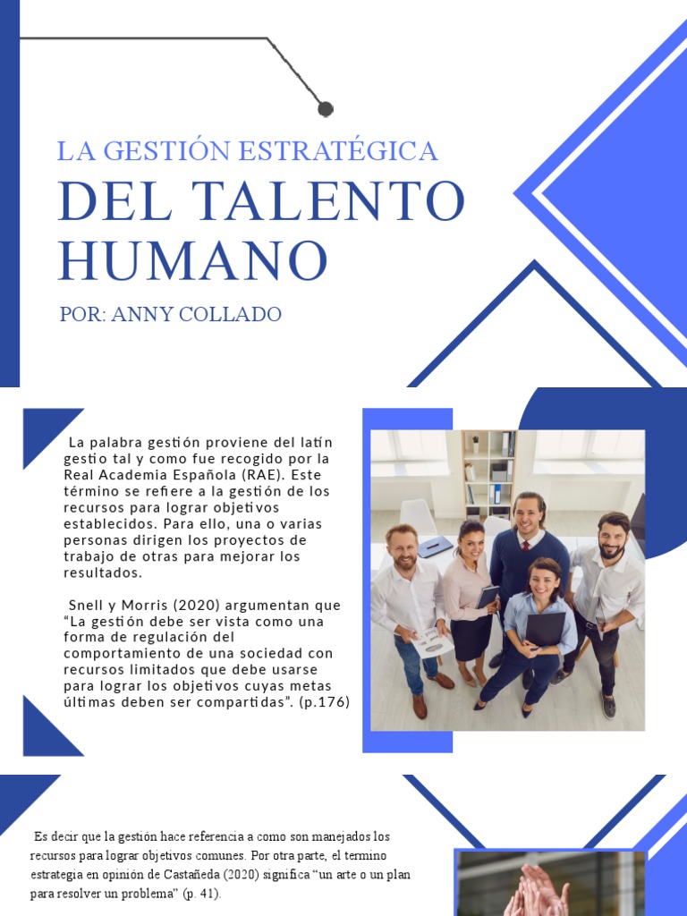 La Gestión Estratégica Del Talento Humano | PDF | Gestión de recursos ...