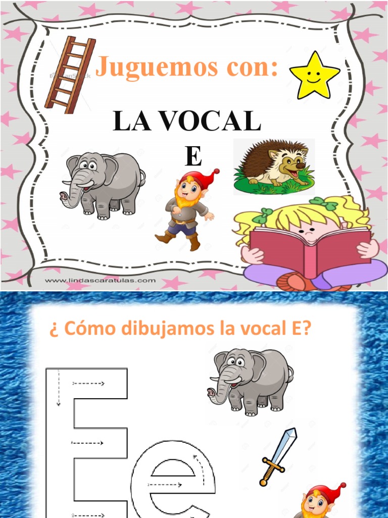 Actividades para Aprender la Vocal E | PDF