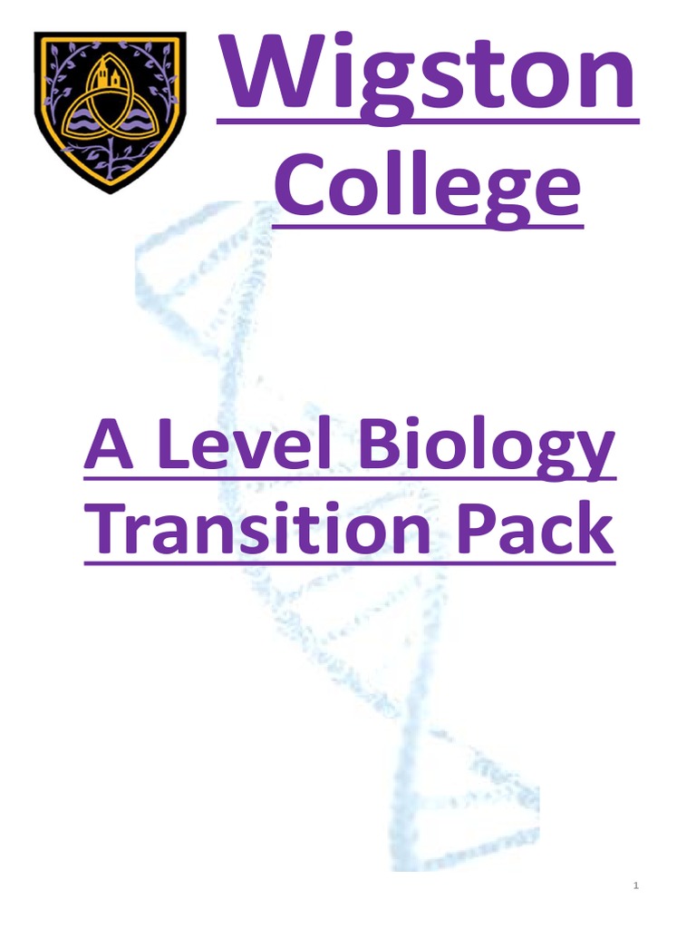 Wigston College A Level Biology Prep | PDF | Nucleic Acid Sequence | Gene