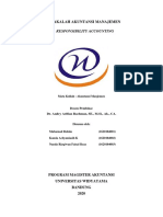 Makalah Akuntansi Manajemen Lanjutan Kelompok I Responsibility Accounting Kelas H PDF