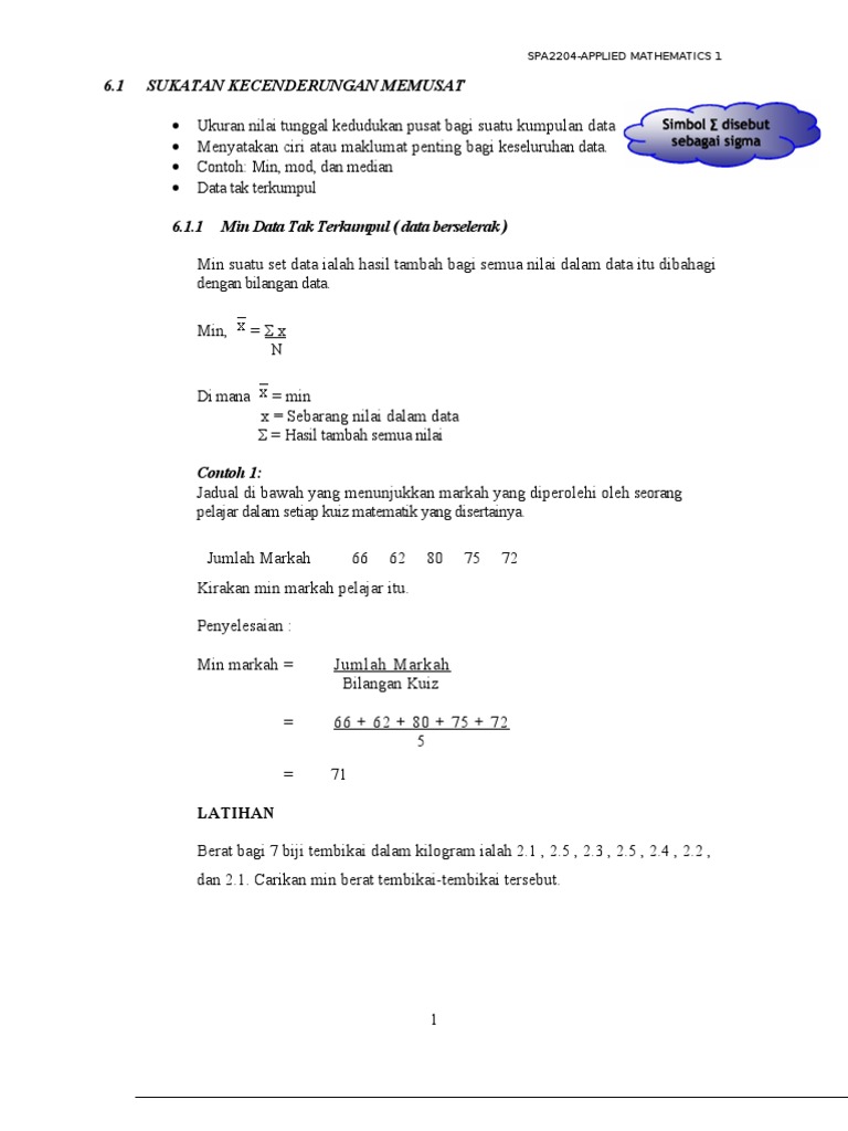 Contoh Soalan Matematik Median - Resepi Book c