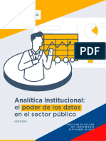 Analítica Institucional - El Poder de Los Datos en El Sector Público - Versión 1 - Septiembre de 2022