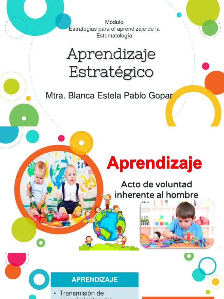 Estrategias de Aprendizaje en Estomatología | PDF | Aprendizaje ...
