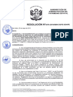 Resolución #376-2019.SBN-DGPE-SDAPE. Servidumbre A Favor de Nexa Resources Perú