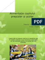 Alimentația Copilului Preșcolar Și Școlar