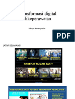 Transformasi Digital Dikeperawatan