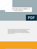 Derechos Reales Sobre La Cosa Ajena