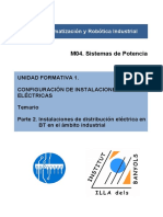 UF1. Configuracion Instalaciones Electricas. Parte 2