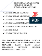 Daftar Perlombaan Anak