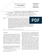 CRTC1/MAML2 Fusion Gene in Rare Mandibular Cancer