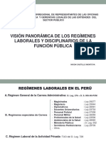 Visión Panorámica de Los Regímenes Laborales y Disciplinarios de La Función Pública