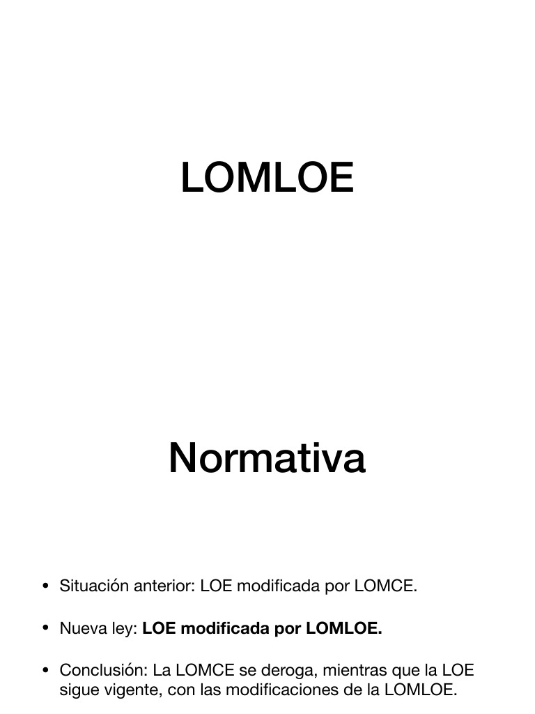 LOMLOE: Cambios en el Currículo Educativo | PDF | Plan de estudios ...