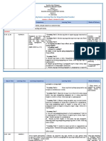 Weekly Home Learning Plan For Departmental Teacher: Learning Area Learning Competency Learning Tasks Mode of Delivery