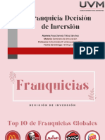 Franquicia Proyecto de Inversión