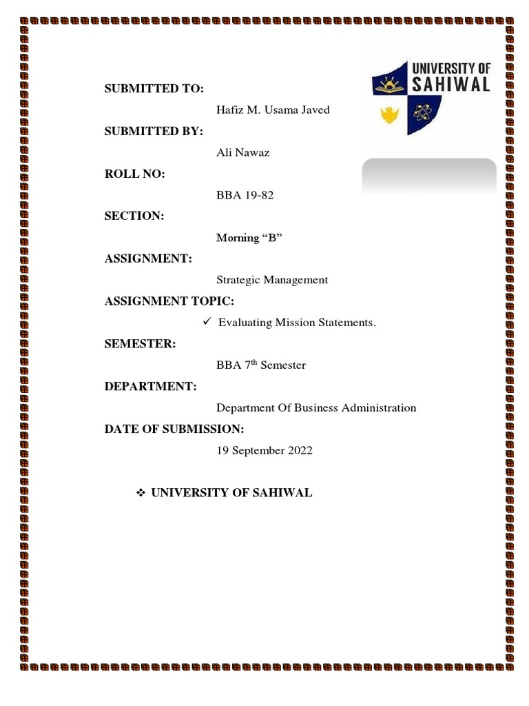 Samsonite Mission Statement Analysis | PDF | Strategic Management ...