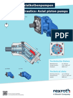 Hydraulik - Axialkolbenpumpe Schrägachse konstant, Hydraulics - Axial piston pumps bent-axis design fixed