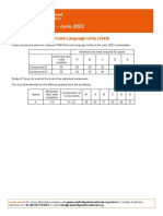 Grade Thresholds - June 2022: Cambridge O Level Second Language Urdu (3248)