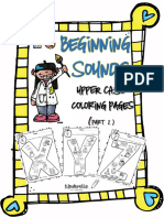 Beginning Sound Coloring Pages Part 2