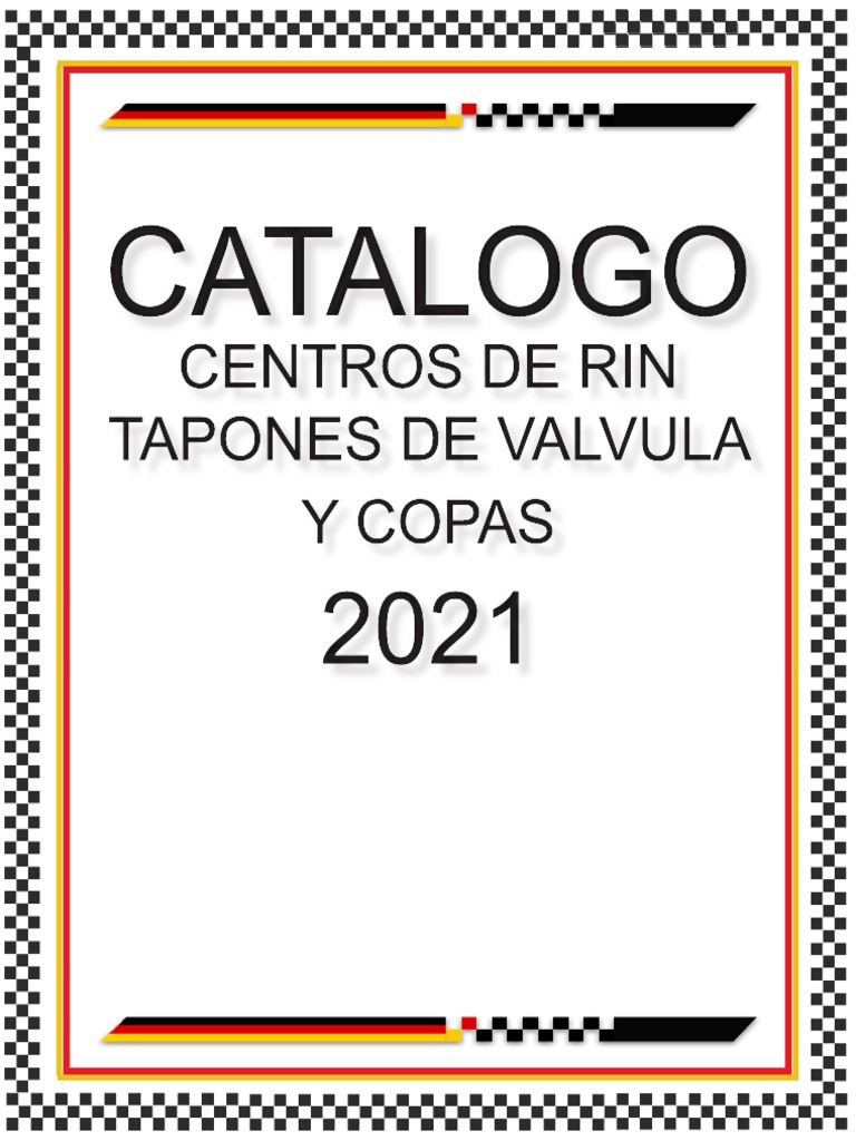 Catalogo Centros de Rin Tapon de Valvula y Copas 2021 | PDF ...