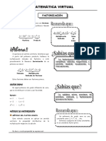 MATEMÁTICA VIRTUAL - Factorización