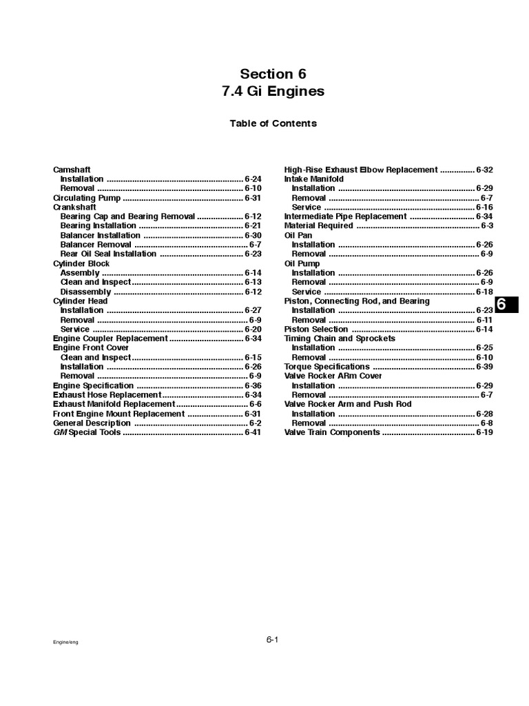 Volvo Penta 3.0 GS, 4.3 GLGSGi, 5.0 GLGi, 5.7 GSGSi, 7.4 GiGSi, 8.
