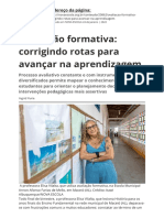 Avaliacao Formativa Corrigindo Rotas para Avancar Na Aprendizagem