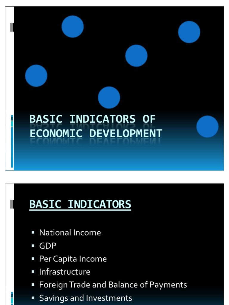 Basic Indicators of Economic Development PDF