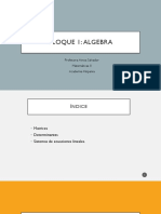 Bloque 1 - Algebra