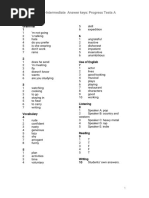 Solutions2e - Progress Tests - Answer Key - A